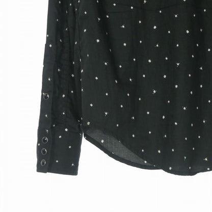 Saint Laurent Paris Eddie Era Allover Pattern Long Sleeve Shirt XS Black — view 5
