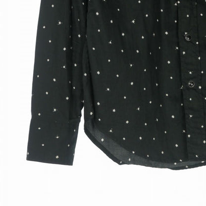 Saint Laurent Paris Eddie Era Allover Pattern Long Sleeve Shirt XS Black — view 4