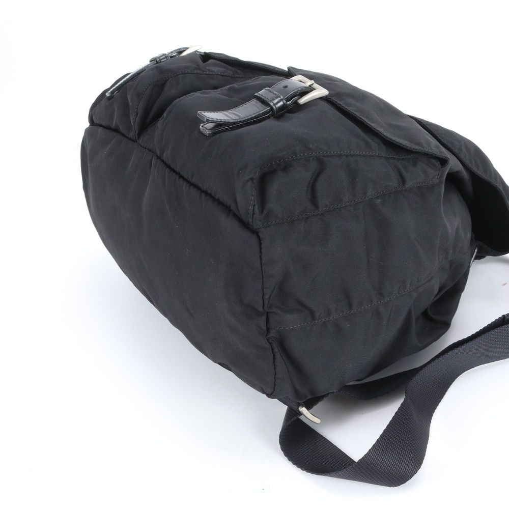 Prada Tessuto Nylon Triangle Logo Backpack Rnm — view 5