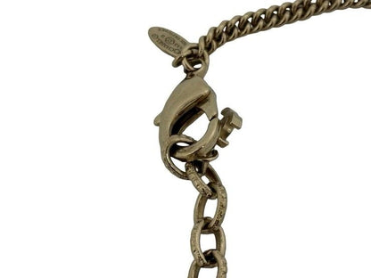 Chanel Necklace CC Logo Champagne Gold Metal Faux Pearl — view 6