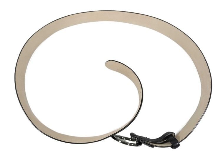 Bvlgari Belt Man Black Gray Silver — view 4