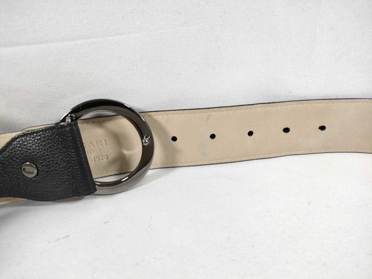 Bvlgari Belt Man Black Gray Silver — view 3