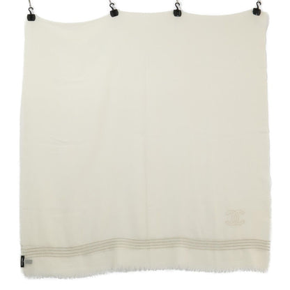 Chanel CC Logo Chain Embroidery Wool Scarf