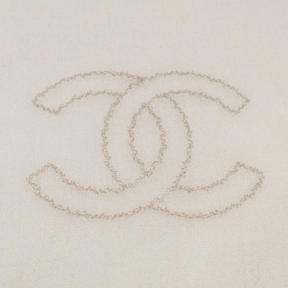 Chanel CC Logo Chain Embroidery Wool Scarf — view 4