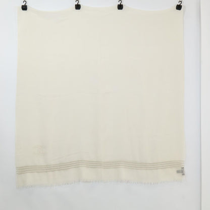 Chanel CC Logo Chain Embroidery Wool Scarf — view 2