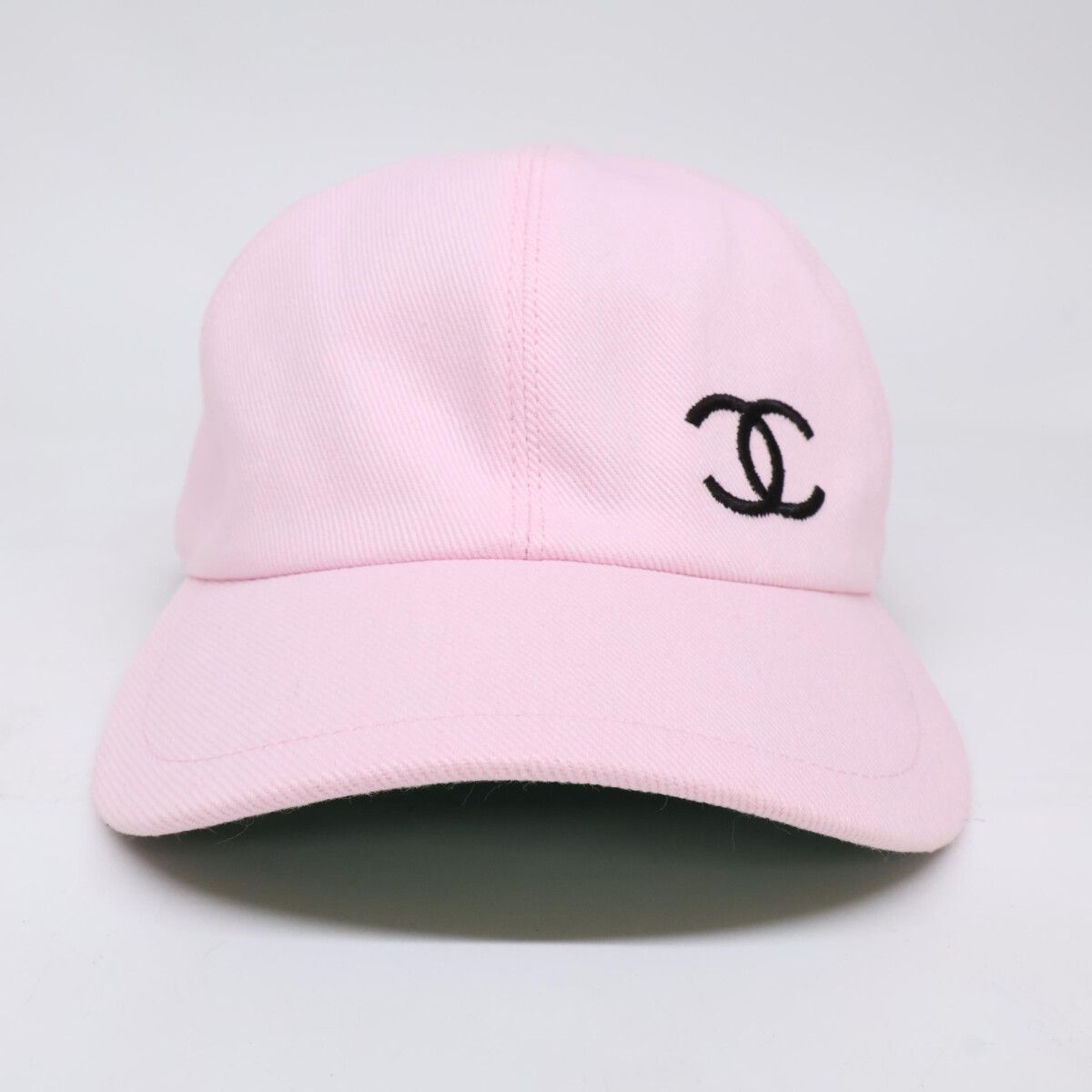 Chanel CC Logo Cotton Silk Classic Baseball Cap Hat — view 2