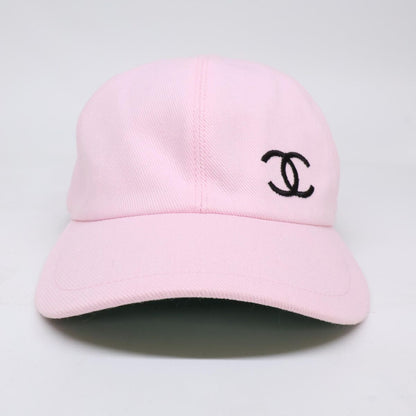 Chanel CC Logo Cotton Silk Classic Baseball Cap Hat — view 2