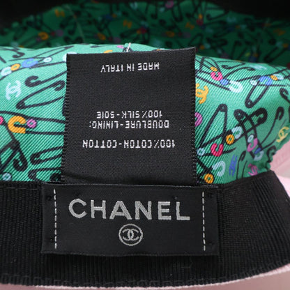 Chanel CC Logo Cotton Silk Classic Baseball Cap Hat — view 7