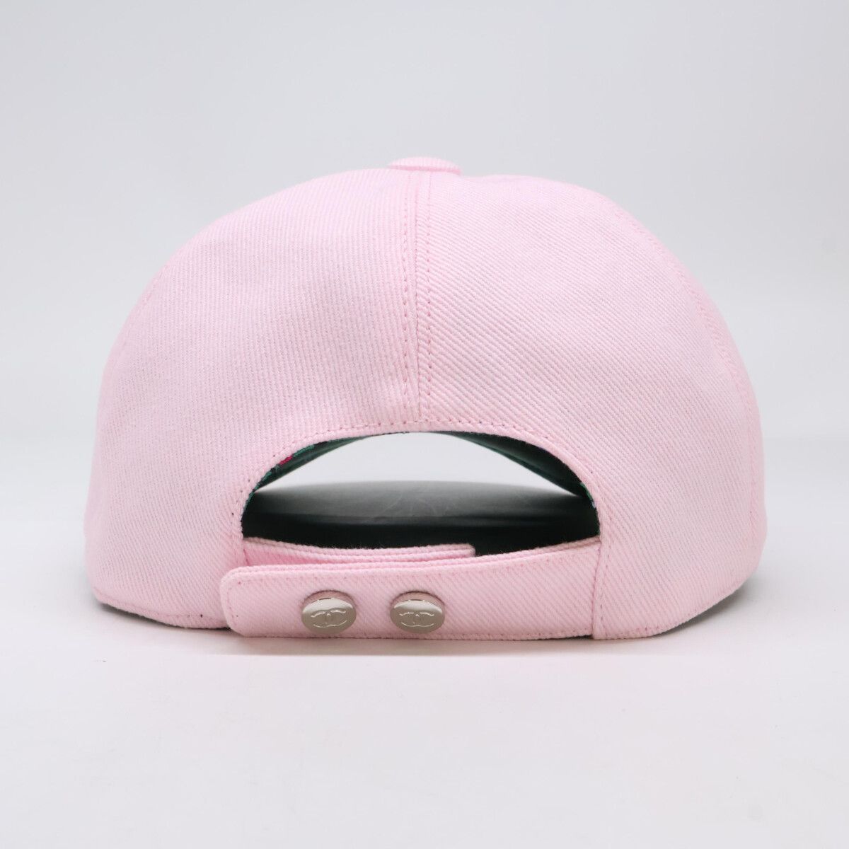 Chanel CC Logo Cotton Silk Classic Baseball Cap Hat — view 5