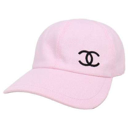 Chanel CC Logo Cotton Silk Classic Baseball Cap Hat
