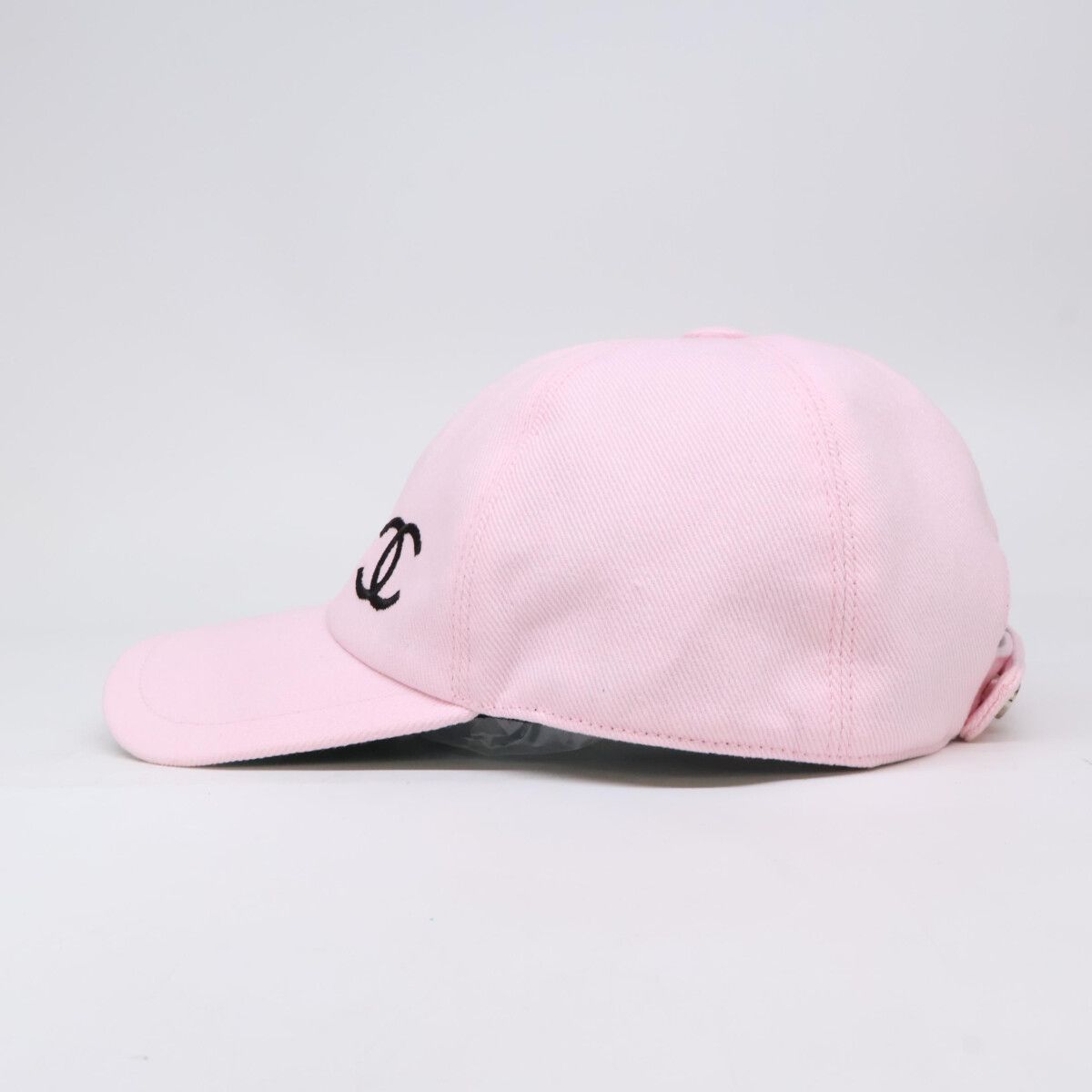 Chanel CC Logo Cotton Silk Classic Baseball Cap Hat — view 3