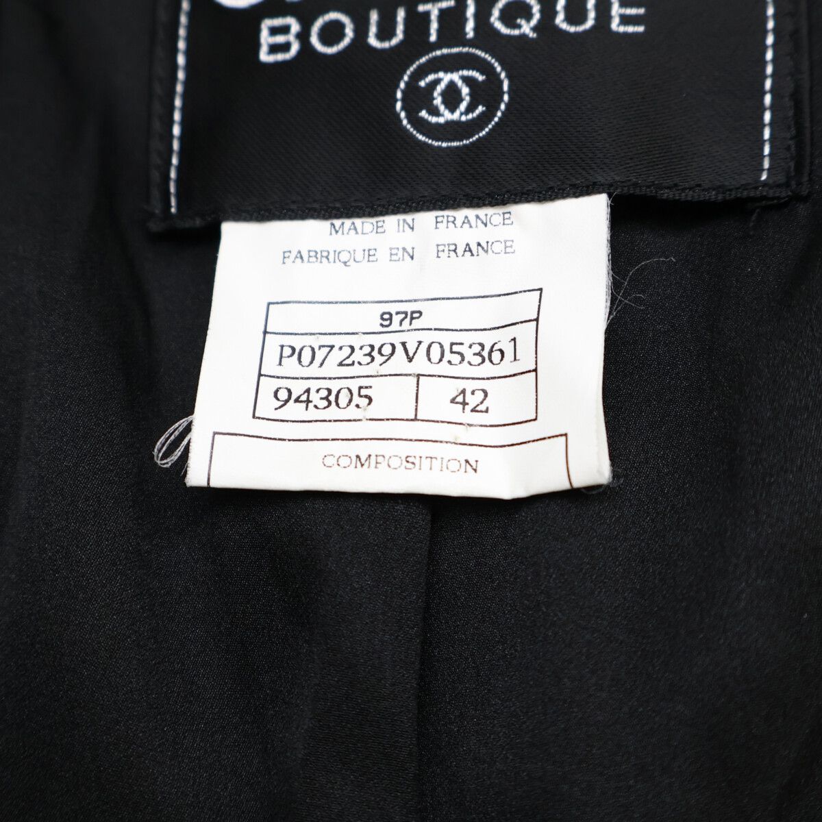 Chanel Logo Button Single 42 Dress — view 7