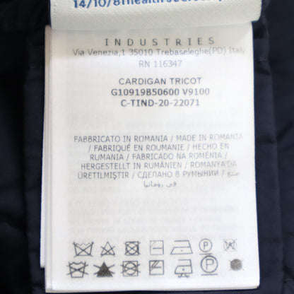 Moncler Cardigan Tricot Knit Down Jacket Contrast Zip Up — view 5