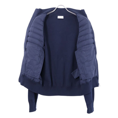 Moncler Cardigan Tricot Knit Down Jacket Contrast Zip Up — view 3