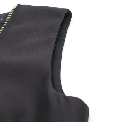 Louis Vuitton Sm4 Half Zip Silk Blend Sleeveless 36 Dress — view 9