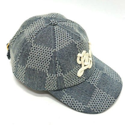 Louis Vuitton Cap Damier Denim Blue Hat — view 2