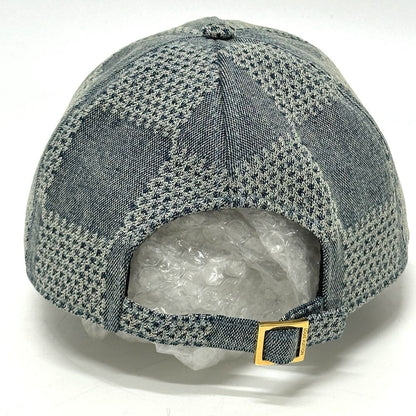 Louis Vuitton Cap Damier Denim Blue Hat — view 6