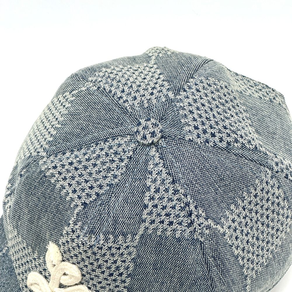 Louis Vuitton Cap Damier Denim Blue Hat — view 5