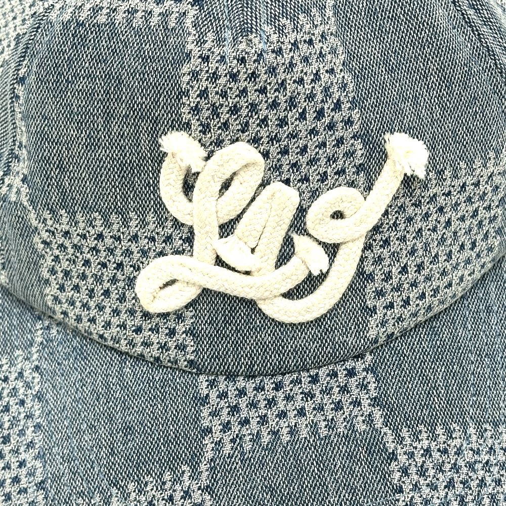 Louis Vuitton Cap Damier Denim Blue Hat — view 4