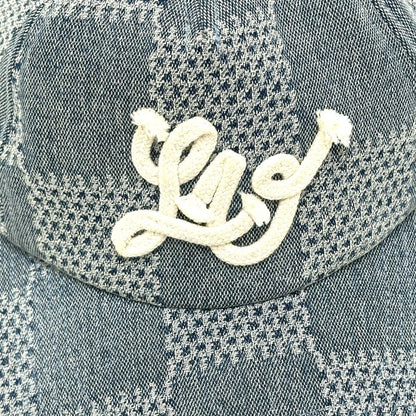 Louis Vuitton Cap Damier Denim Blue Hat — view 4