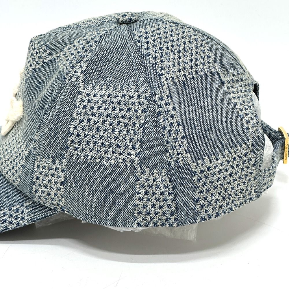 Louis Vuitton Cap Damier Denim Blue Hat — view 7