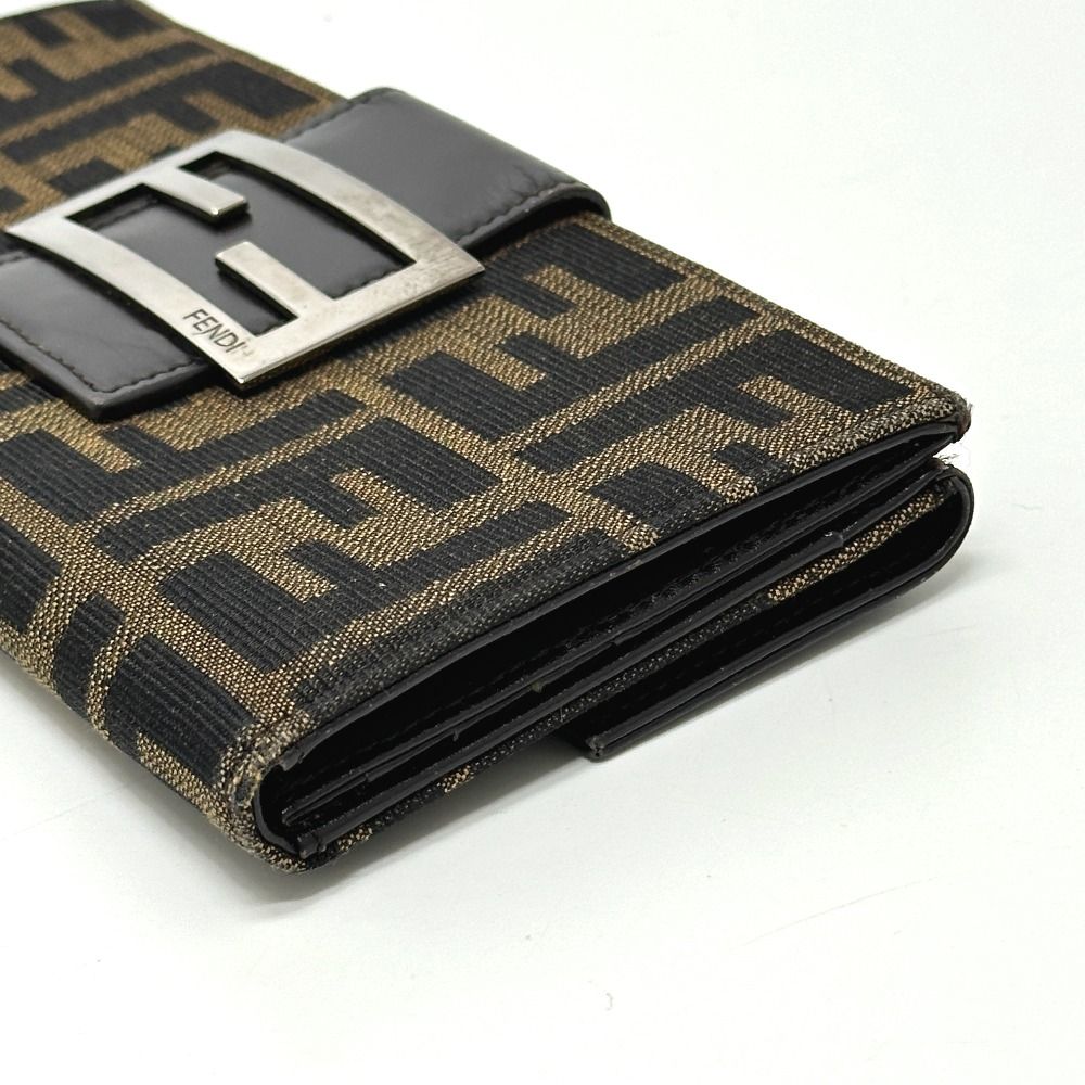 Fendi Wallet Zucca Canvas Leather Brown — view 5