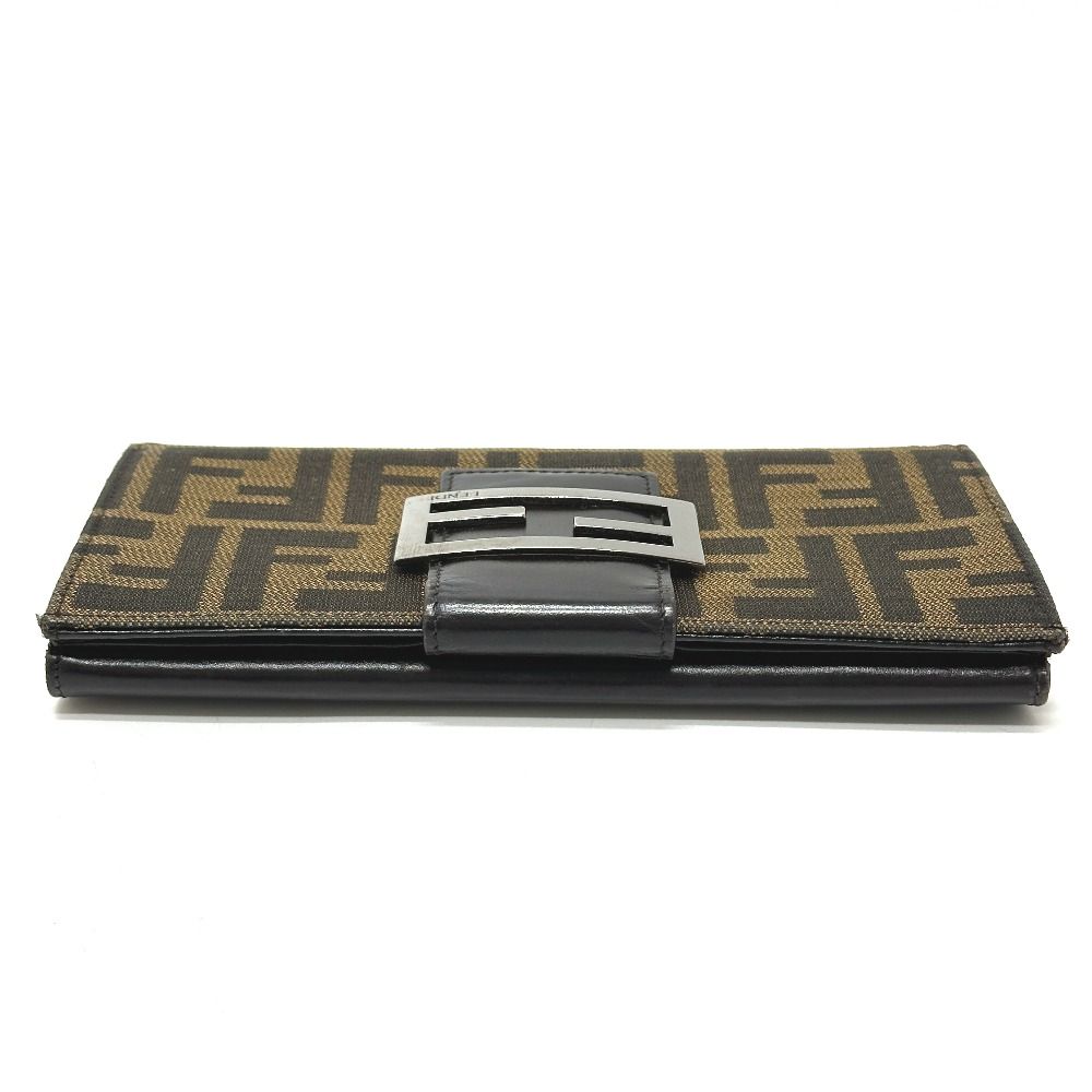 Fendi Wallet Zucca Canvas Leather Brown — view 6