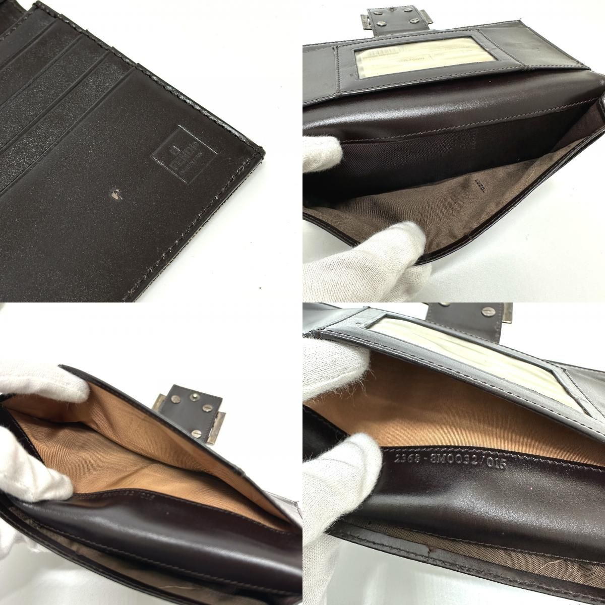 Fendi Wallet Zucca Canvas Leather Brown — view 8