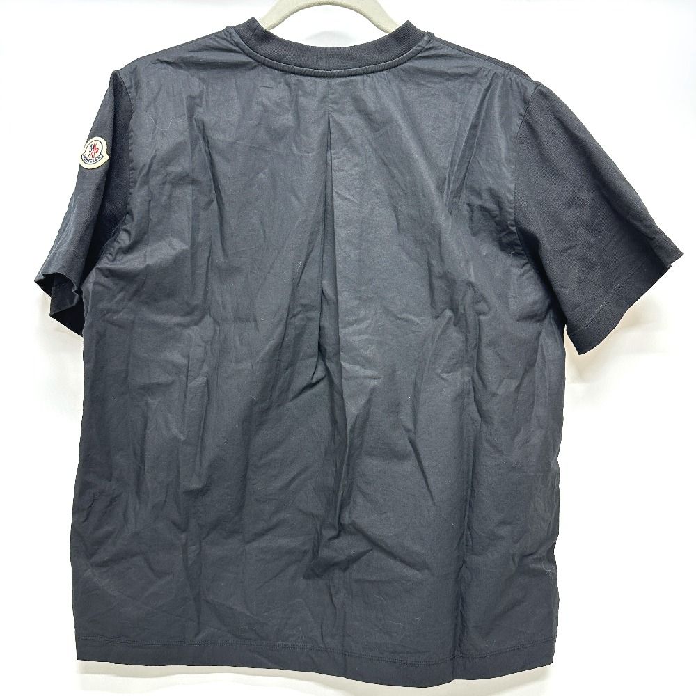 Moncler Short Sleeve T-Shirt Chest Pocket Cotton Black — view 2