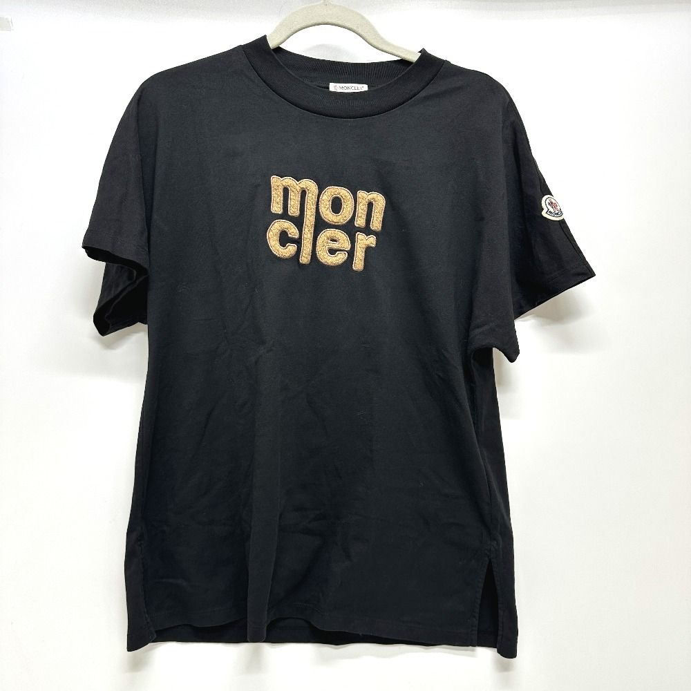 Moncler Short Sleeve T-Shirt Logo Cotton Black