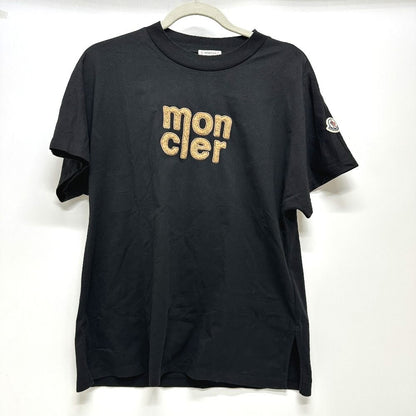 Moncler Short Sleeve T-Shirt Logo Cotton Black