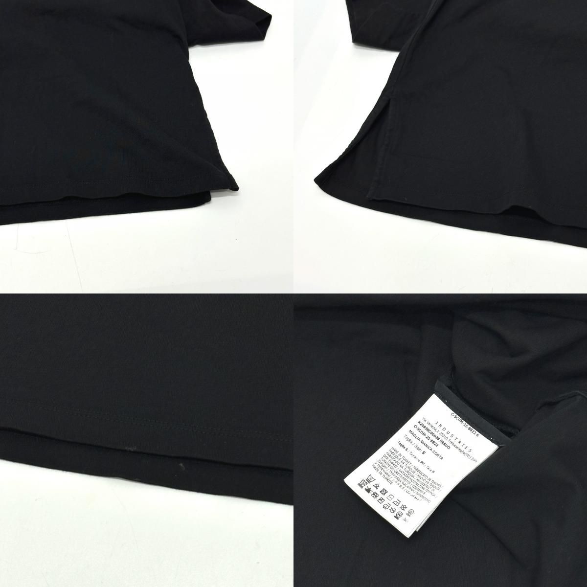 Moncler Short Sleeve T-Shirt Logo Cotton Black — view 8