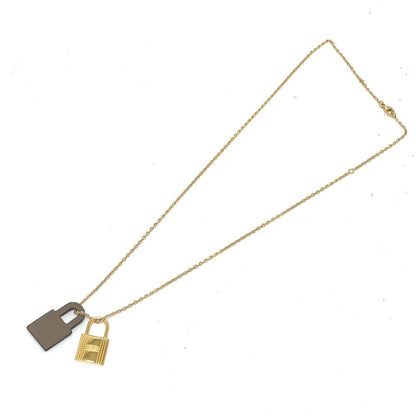 Hermes Necklace O'Kelly PM Etoupe Brown — view 2