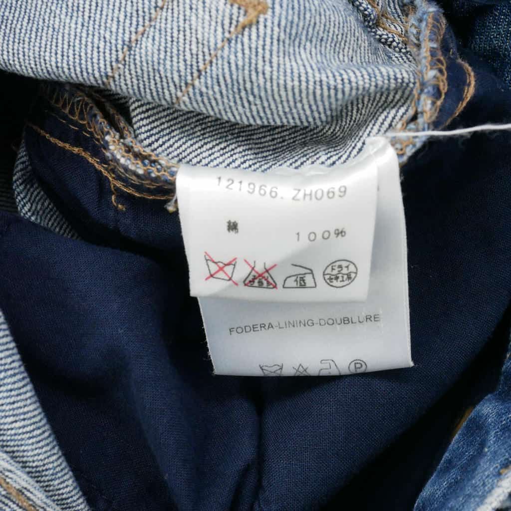 Gucci Interlocking Denim Pants Jeans Regular Rise 40 Blue — view 8