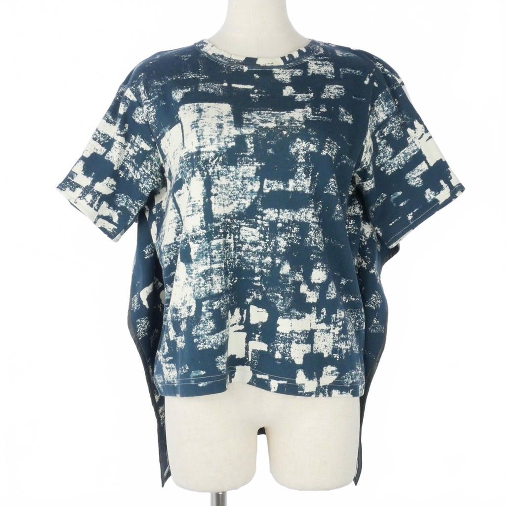 Celine Phoebe Philo Era Print Layered T-Shirt Short Sleeve S Blue White