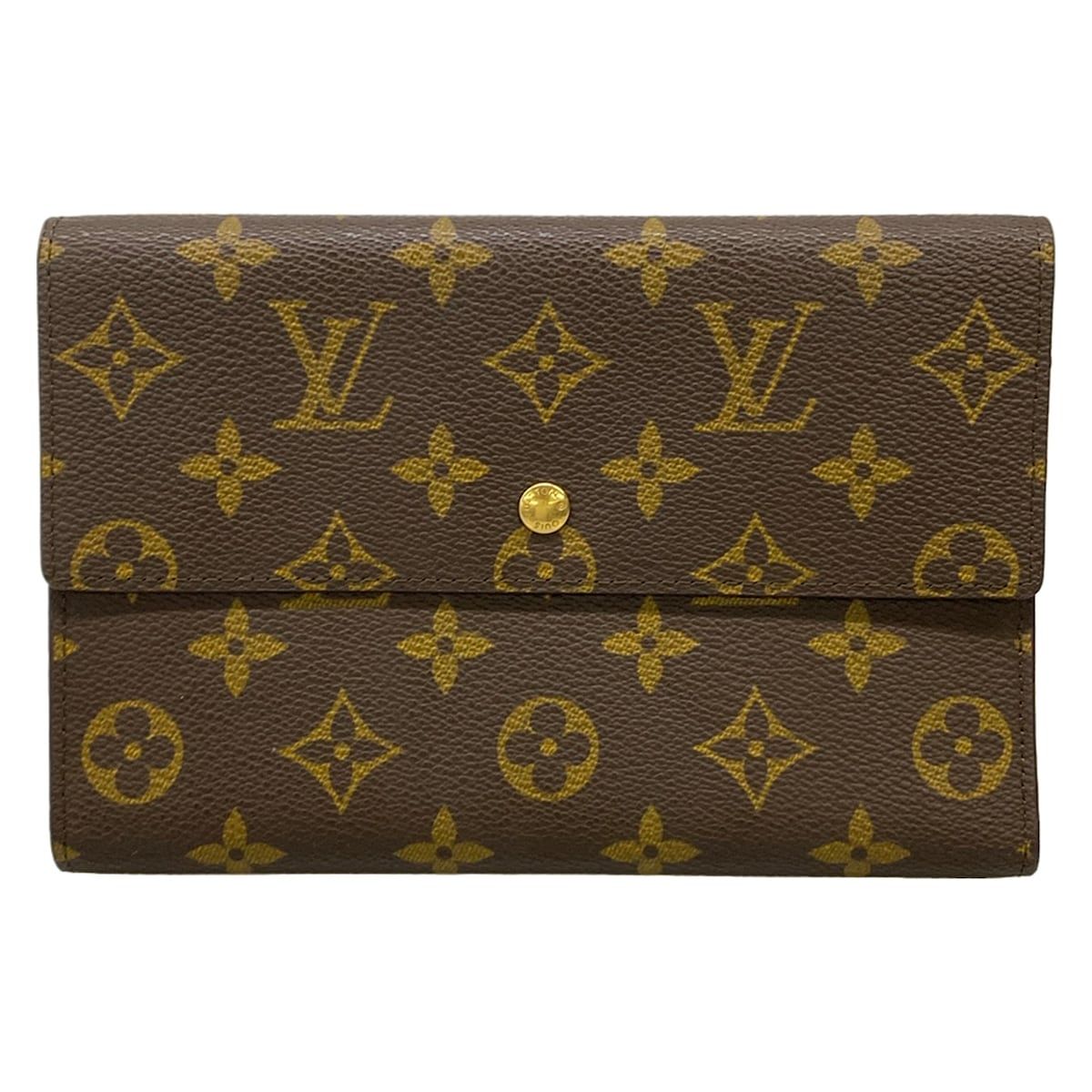 Louis Vuitton Trifold Wallet Monogram Pochette Passpole