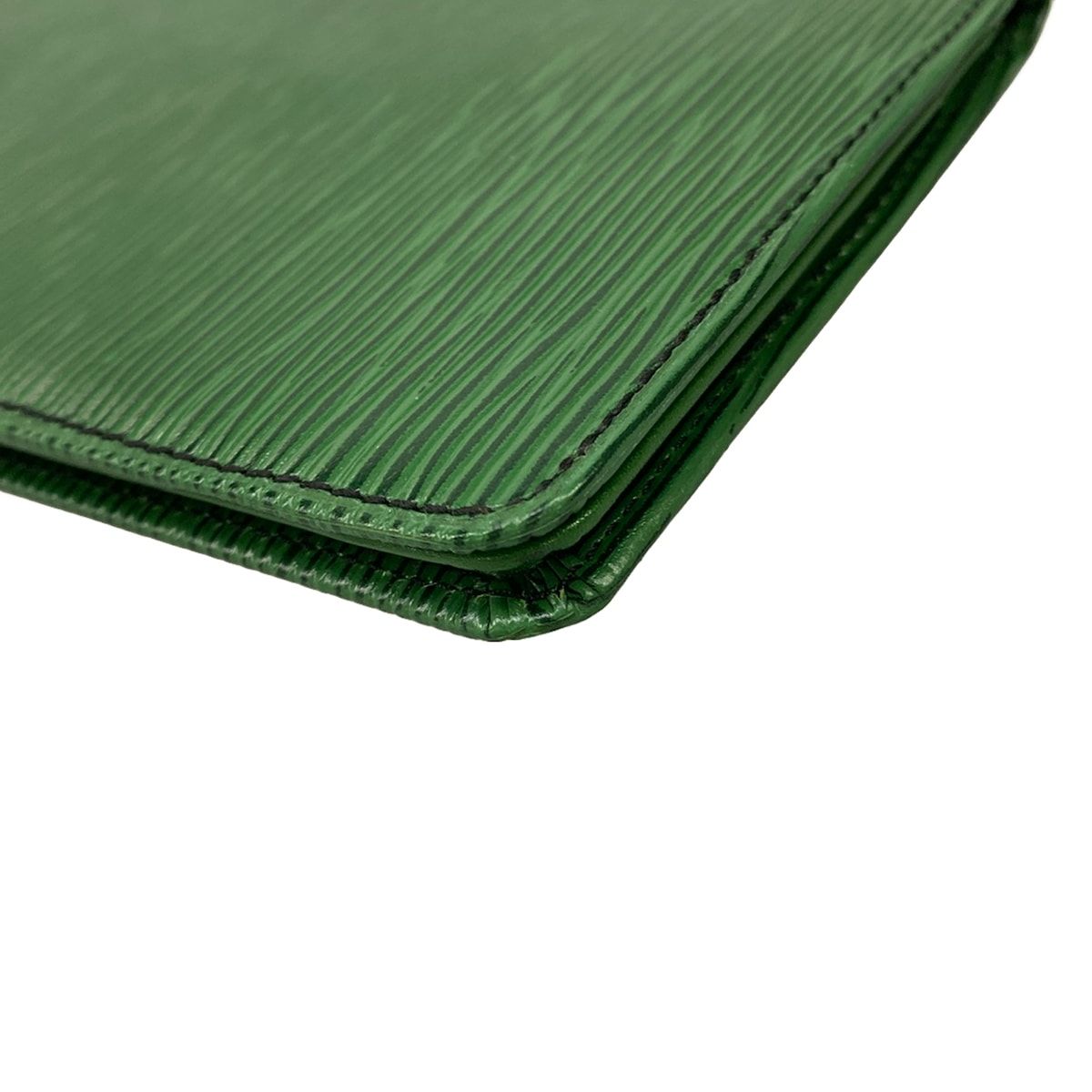 Louis Vuitton Billfold Epi Porte Chequier Cult Cles Borneo Green Leather Wallet — view 9