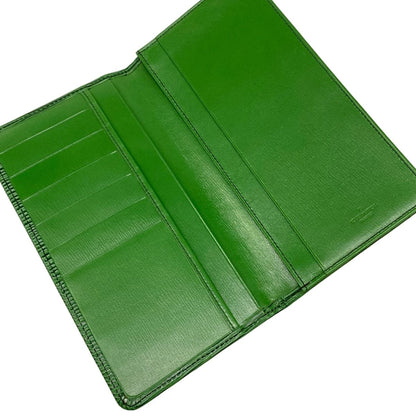 Louis Vuitton Billfold Epi Porte Chequier Cult Cles Borneo Green Leather Wallet — view 3