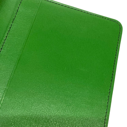 Louis Vuitton Billfold Epi Porte Chequier Cult Cles Borneo Green Leather Wallet — view 8