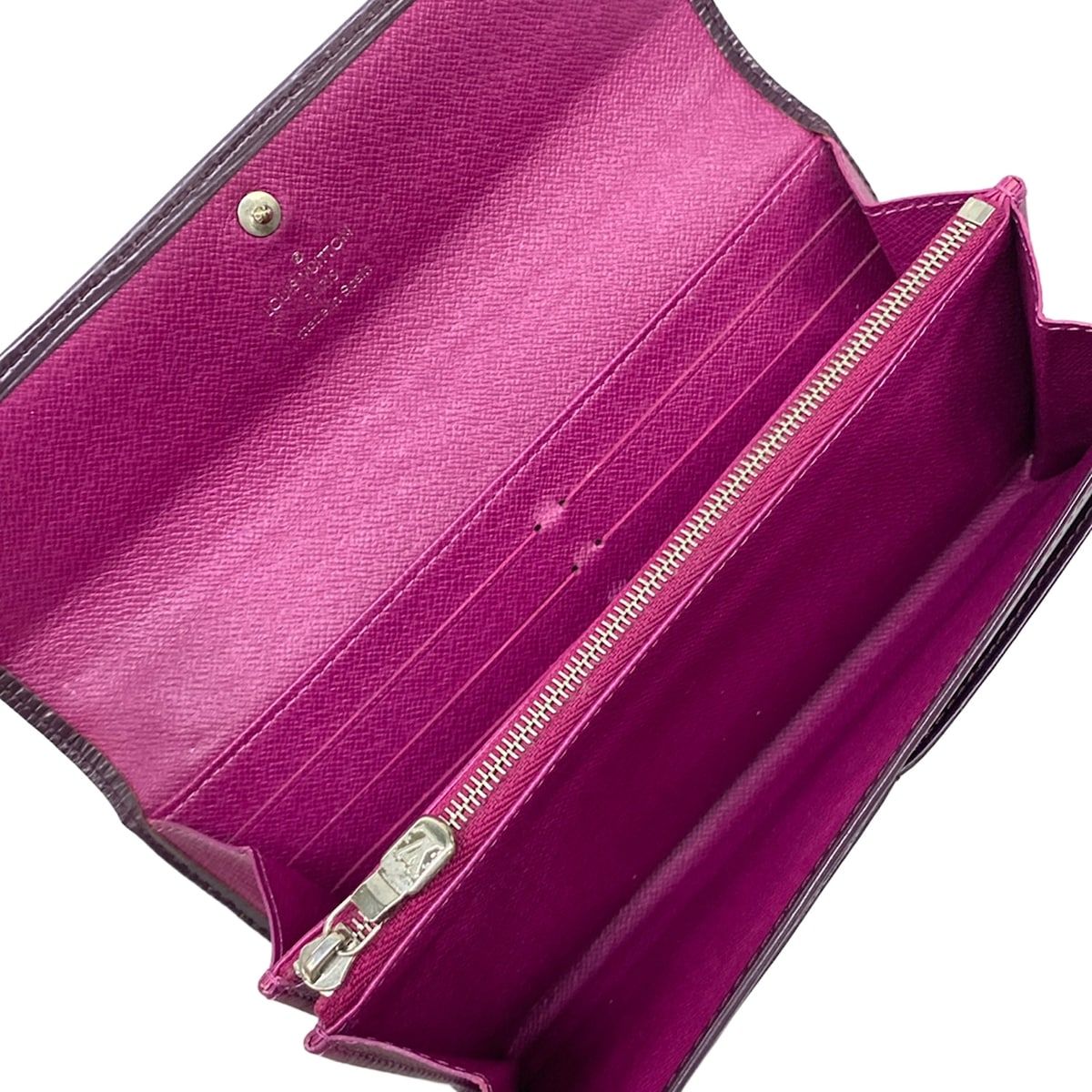 Louis Vuitton Wallet Epi Portefeuille Sarah Cassis Leather — view 4