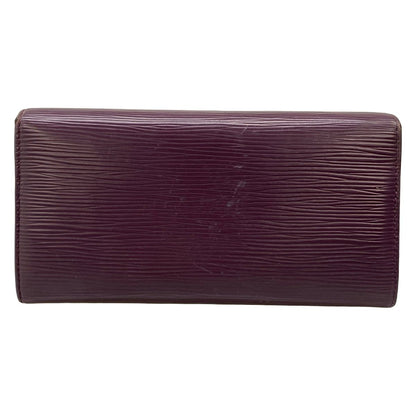 Louis Vuitton Wallet Epi Portefeuille Sarah Cassis Leather — view 2