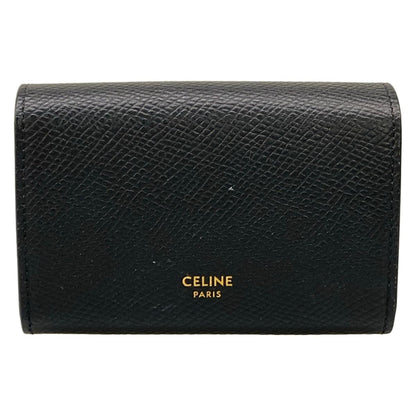 Celine Card Case Black Gold