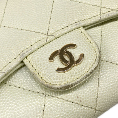 Chanel Wallet Classic Chain Clutch Quilted Light Green Gold — view 9