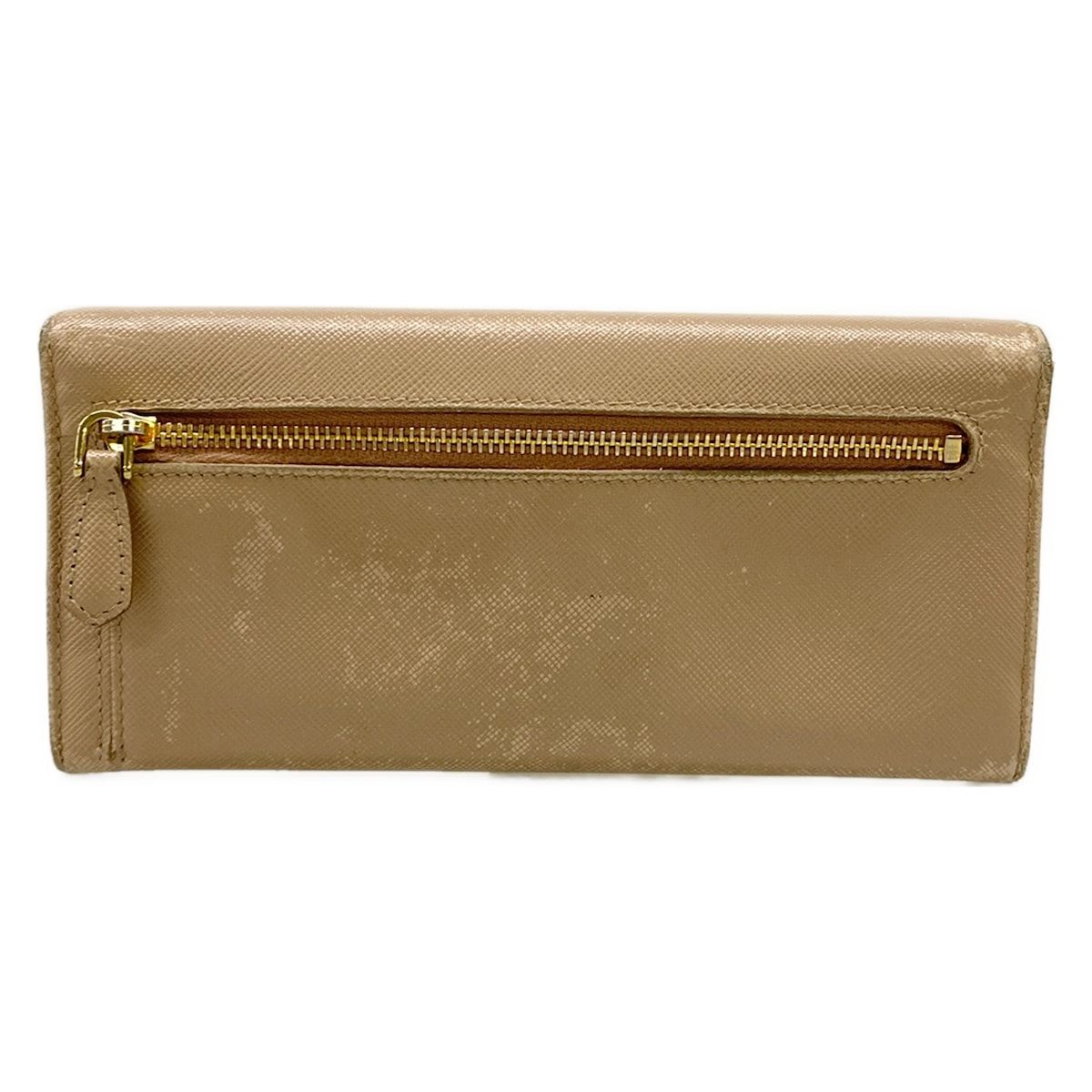 Prada Wallet Pink Beige Ribbon Leather — view 2