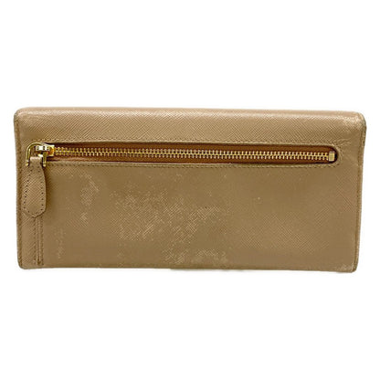 Prada Wallet Pink Beige Ribbon Leather — view 2