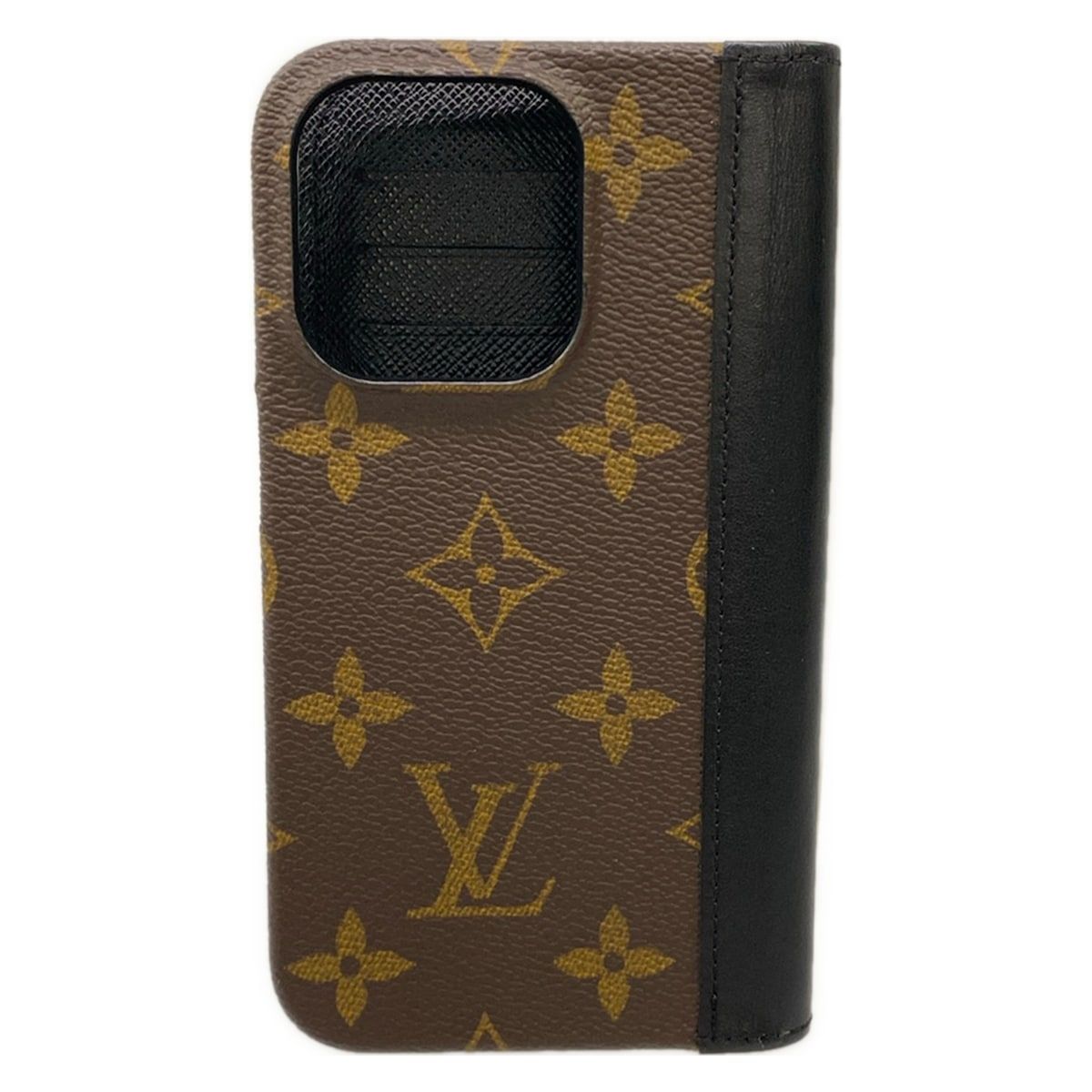 Louis Vuitton Mobile Phone Case Monogram Folio Leather Cowhide — view 2