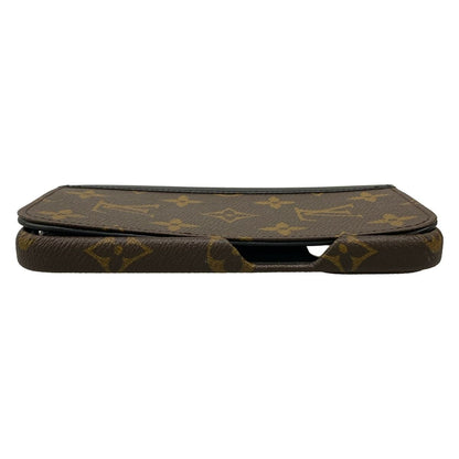 Louis Vuitton Mobile Phone Case Monogram Folio Leather Cowhide — view 6