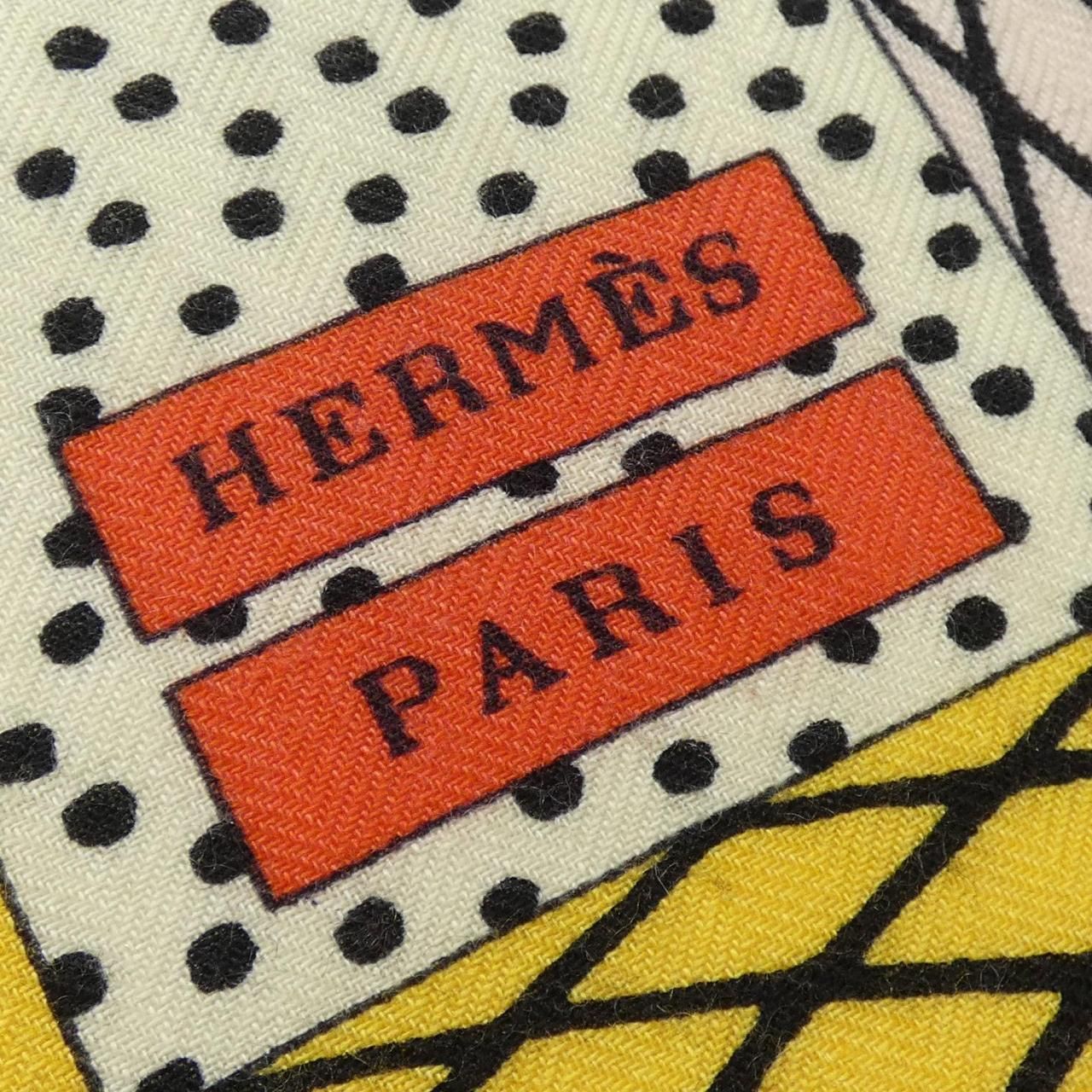 Hermes Grand Theater Nouveau Carre Shawl Scarf — view 4