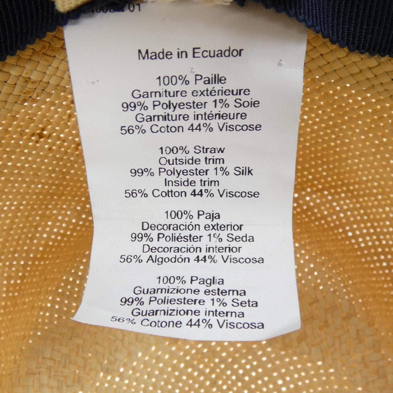 Hermes Tartan Anouk Hat — view 3