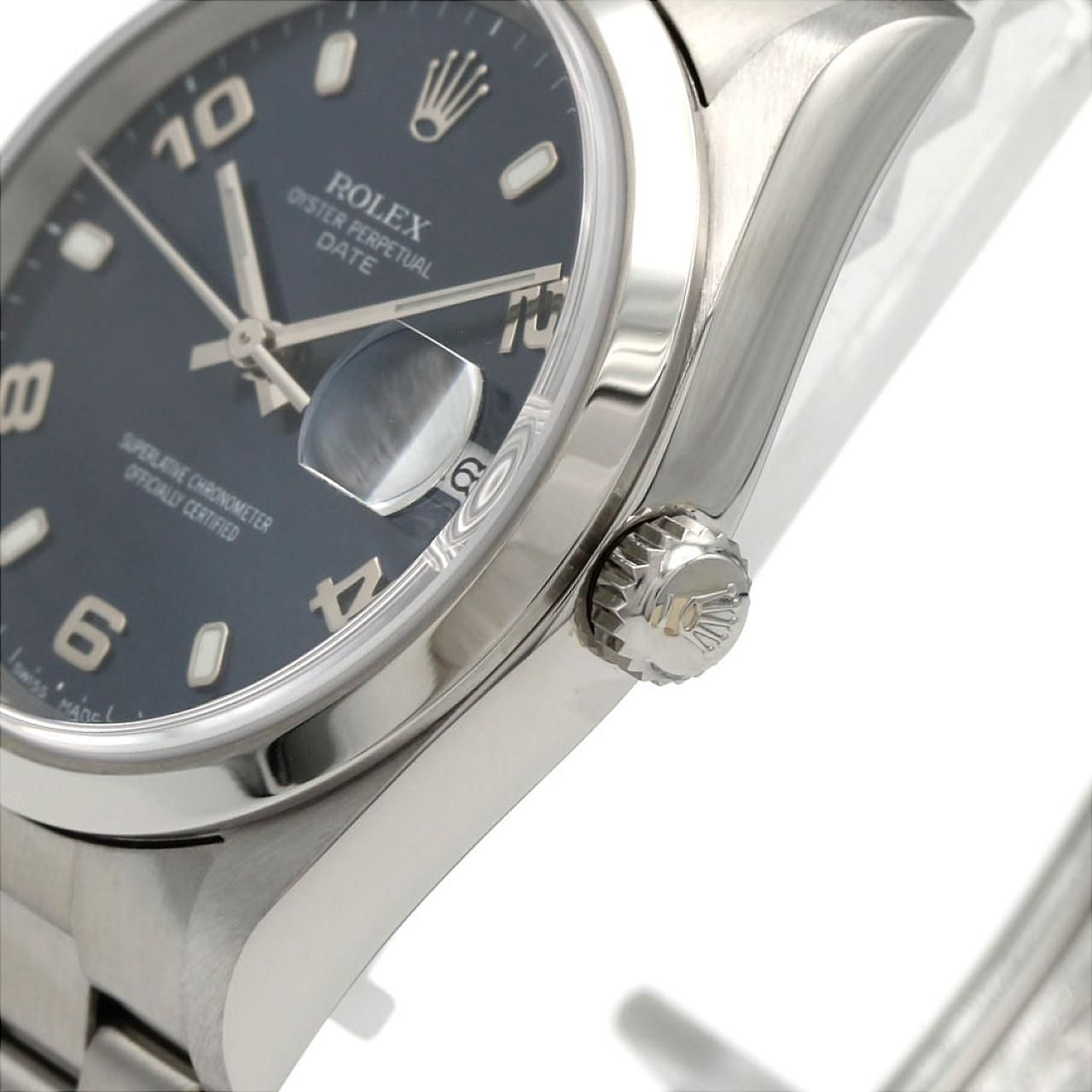 Rolex Oyster Perpetual Date SS Automatic Winding Number Watch — view 4